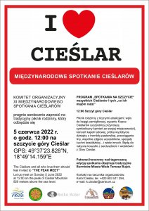 Afisz z programem spotkania