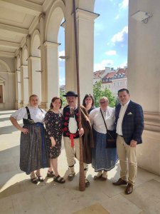 Przedstawiciele Wisły z burmistrzem Tomaszem Bujokiem na czele