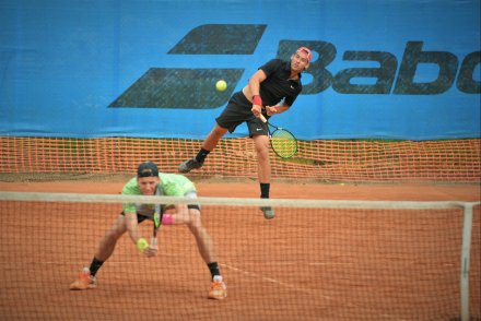 Fragment meczu gry podwójnej