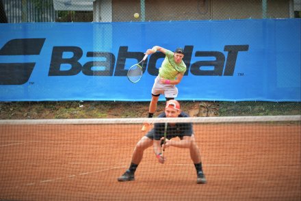 Fragment meczu gry podwójnej