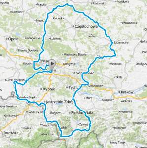 Trasa wyprawy dookoła Śląska