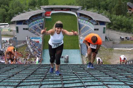 Mimo bólu i wysiłku uczestnikom nie brakowało uśmiechu