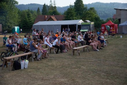 W czasie zakończenia Charytatywnej Sztafety Rowerowej