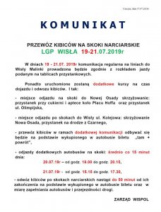 Treść komunikatu
