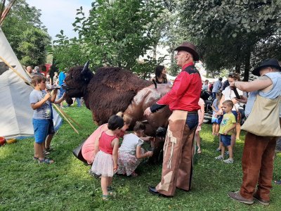 Wioska indiańska w Parku Kopczyńskiego