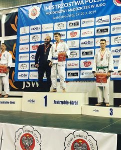 Bartosz Baczyński na trzecim stopniu podium