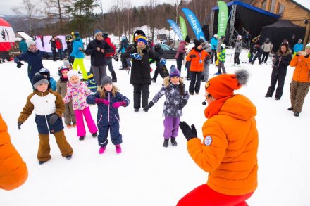 Muzyczna rozgrzewka na śniegu
