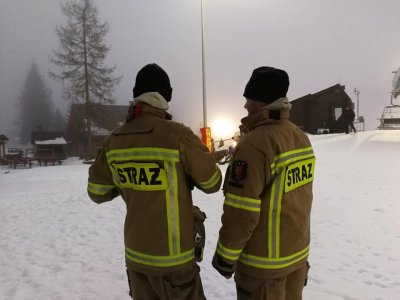 Na stoku obecna była również straż pożarna