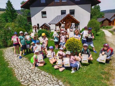 Uczniowie w agroturystyce "U Gazdy"