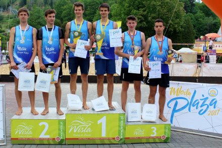 Najlepsze pary męskie turnieju Młoda Plaża 2017 w Wiśle