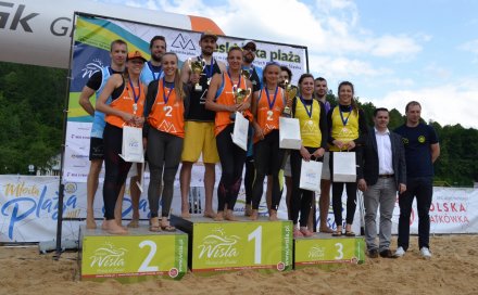 Triumfatorzy turnieju Beskidzka Plaża 2018 w Wiśle