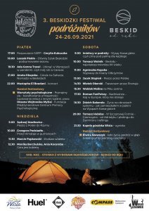 Plakat z pełnym programem festiwalu