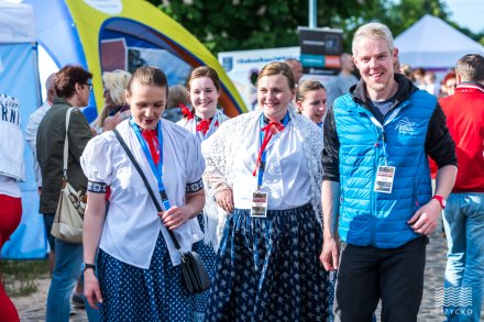 Członkowie delegacji z Wisły