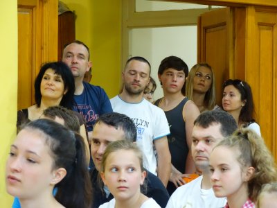 Widownia podczas występów dotyczących Dnia Rodziny fot. InfoBeskidy.eu/Paweł Brągiel