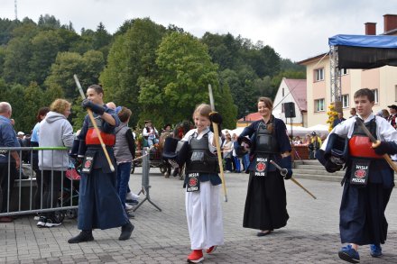 Korowód dożynkowy przeszedł przez Wisłę