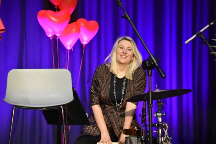 Daria Piotrowska na instrumentach perkusyjnych