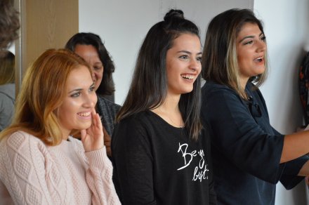 Uczestnicy projektu podczas zajęć