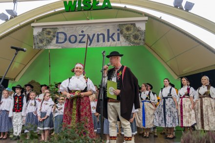 Wiślańskie Dożynki - uroczystości w amfiteatrze