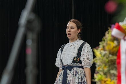 Wiślańskie Dożynki - obrzęd dożynkowy w wykonaniu Zespołu Regionalnego "Wisła"