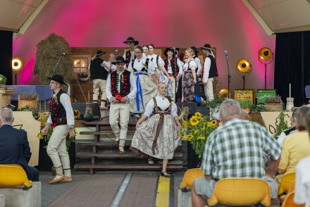 Wiślańskie Dożynki - występ Zespołu Regionalnego "Wisła"