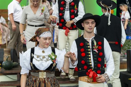 Wiślańskie Dożynki - występ Zespołu Regionalnego "Wisła"