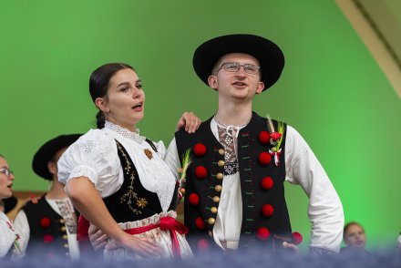 Wiślańskie Dożynki - występ Zespołu Regionalnego "Wisła"