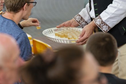 Wiślańskie Dożynki - uroczystości w amfiteatrze - poczęstunek