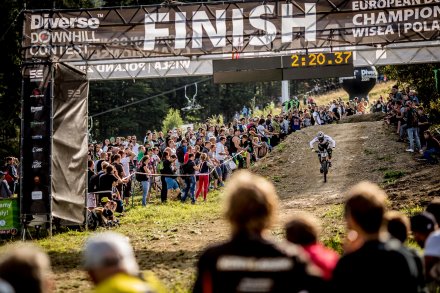 Zdjęcie z dojazdu do mety jednego z zawodników