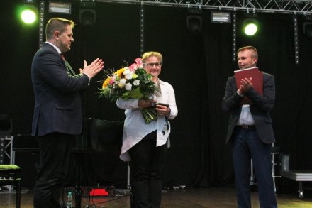 Wręczenie nagrody Miasta Wisła Ewie Lazar