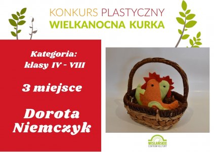Klasy IV-VIII: 3 miejsce - Dorota Niemczyk