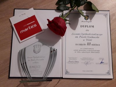 3. miejsce Liceum Stalmacha w Licealiadzie Młodzieży Szkół Powiatu Cieszyńskiego