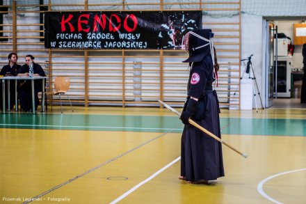 Kendoka przygotowany do walki