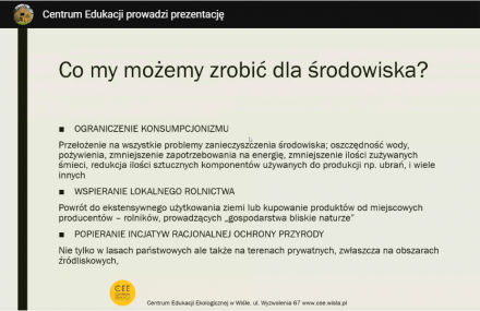 Prelekcja z okazji dnia ziemi