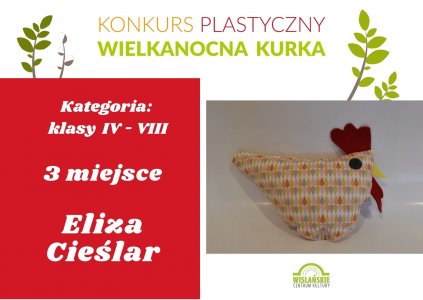 Klasy IV-VIII: 3 miejsce - Eliza Cieślar