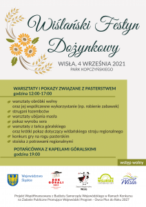 Plakat z programem Festynu