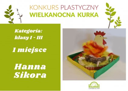 Klasy I-III: 1 miejsce - Hanna Sikora