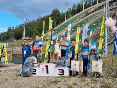 Adam Pilch na najwyższym stopniu podium