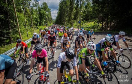 Peleton na trasie