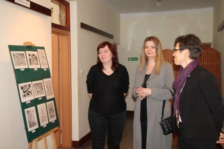 Wernisaż "Wystawy prac graficznych uczniów wiślańskiego Gimnazjum"