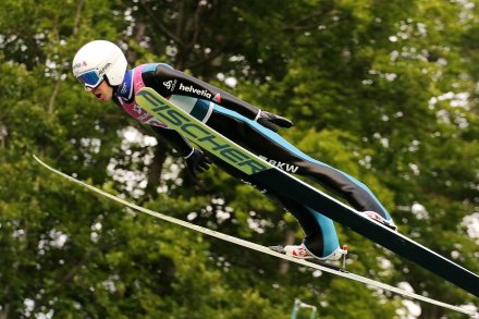 Simon Ammann w locie - Fot. Alicja Kosman/PZN