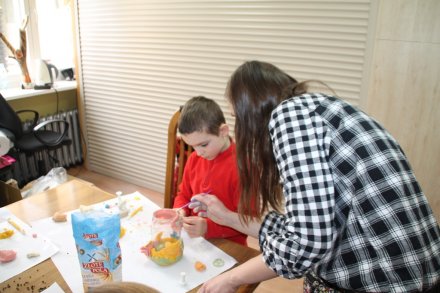 Dzieci podczas zajęć