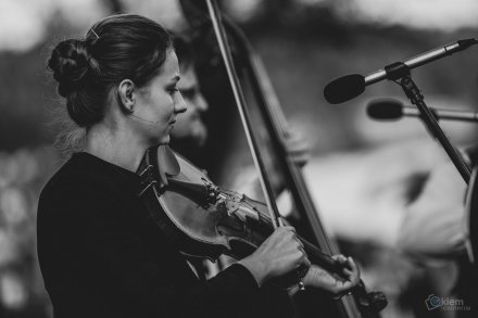 Gawędy i opowieści pod Drzewem Opowieści w Parku Kopczyńskiego - kapela "Wałasi", fot. Okiem Fotoreportera