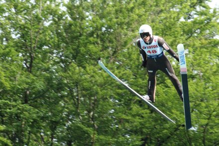 Piotr Żyła w swoim pierwszym skoku