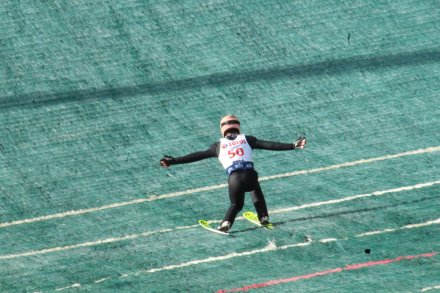 Stefan Kraft podczas lądowania