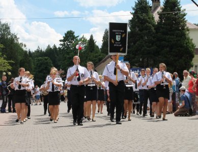 Przemarsz Orkiestry OSP Bysław