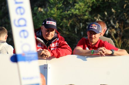 Adam Małysz z Apoloniuszem Tajnerem