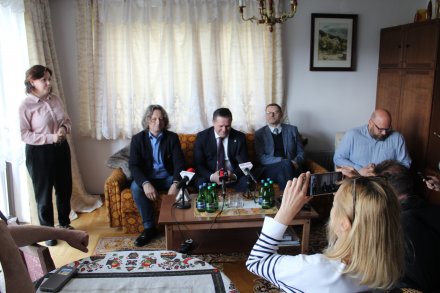 Konferencja prasowa dotycząca "Festiwalu słowa im. Jerzego Pilcha Granatowe Góry"