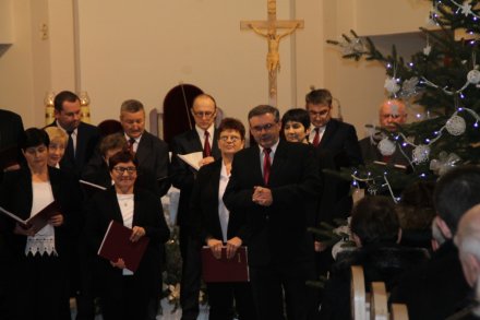 Życzenia składane przez czlonka Chóru Ewangelickiego z Wisły Jawornika