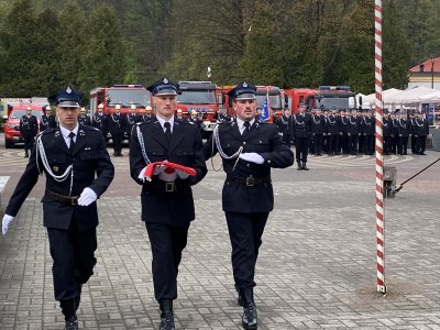 Poczet z flagą na maszt