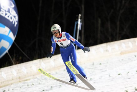 Fragment piątkowych kwalifikacji na Skoczni im.Adama Małysza